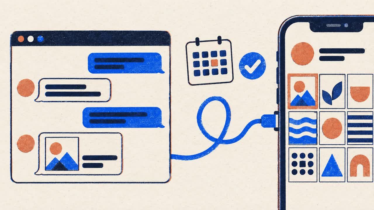 Claude connected to an Instagram account through PostFast, with a post scheduled and approved