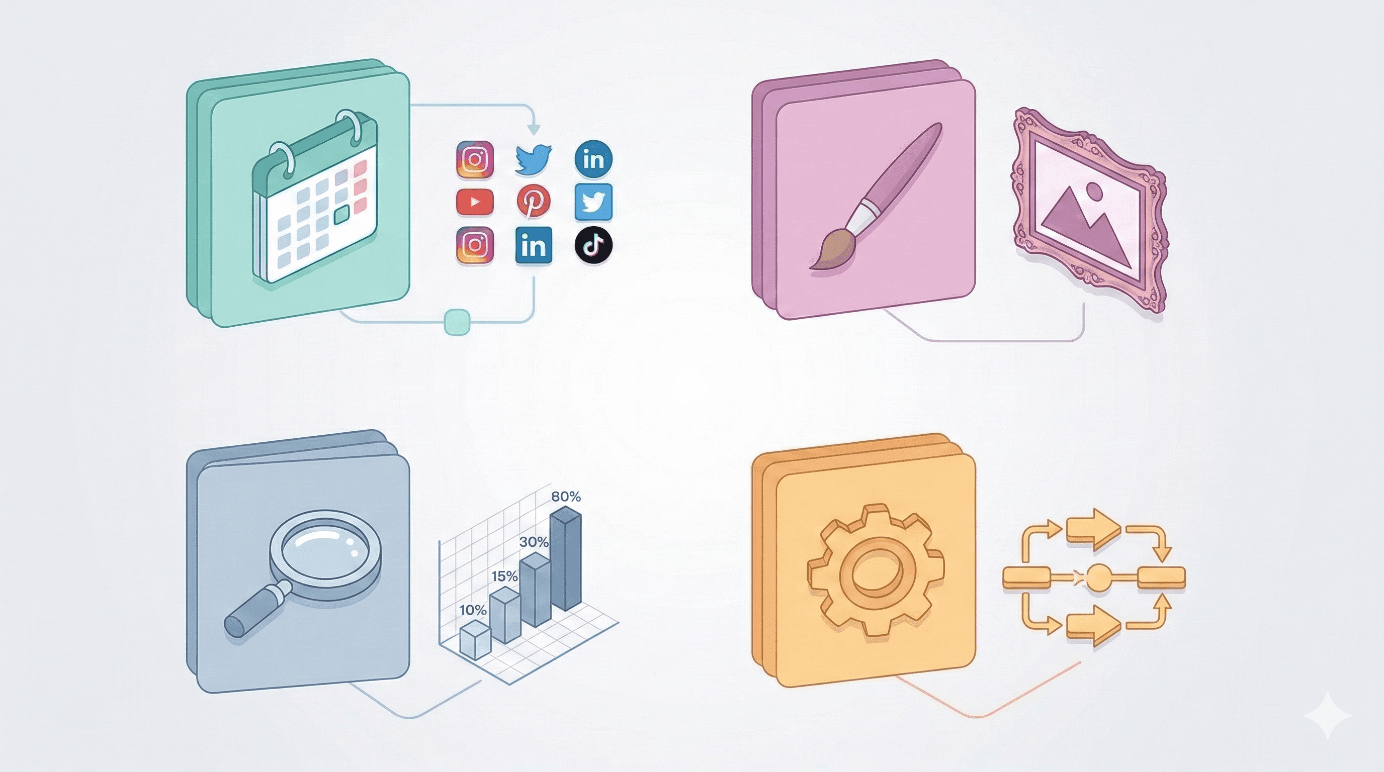 OpenClaw skill categories for social media marketing