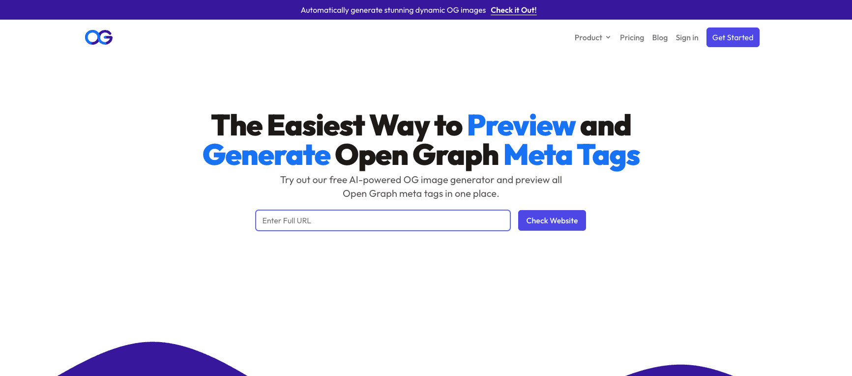 Opengraph.xyz homepage
