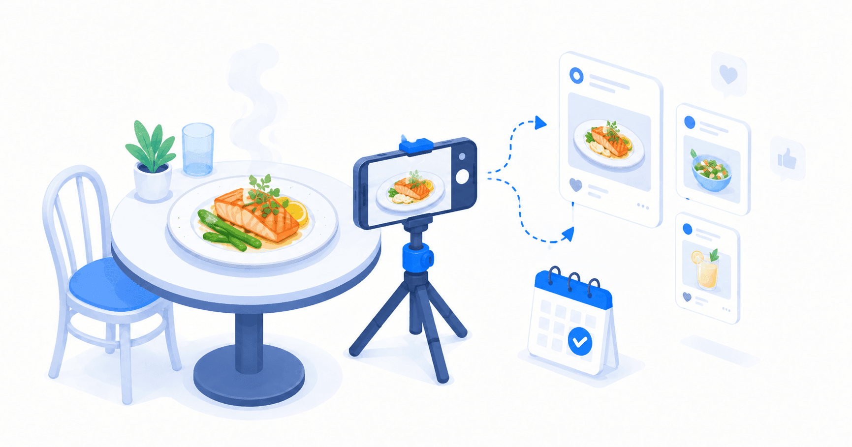 Restaurant scheduling menu drops and daily specials in PostFast