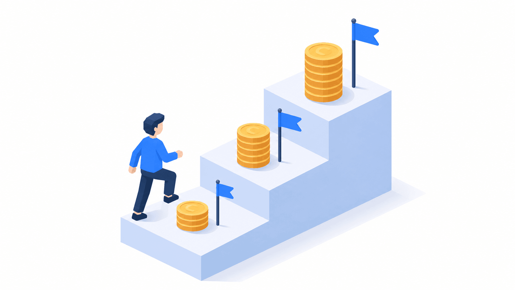 Ladder of monetization thresholds with growing rewards at each step