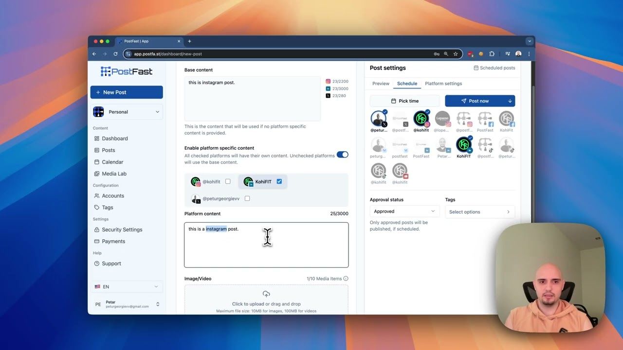 Schedule Multiple Posts with PostFast