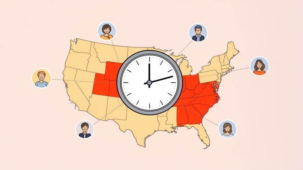 A Global Team's Guide to the Time in US EST Now