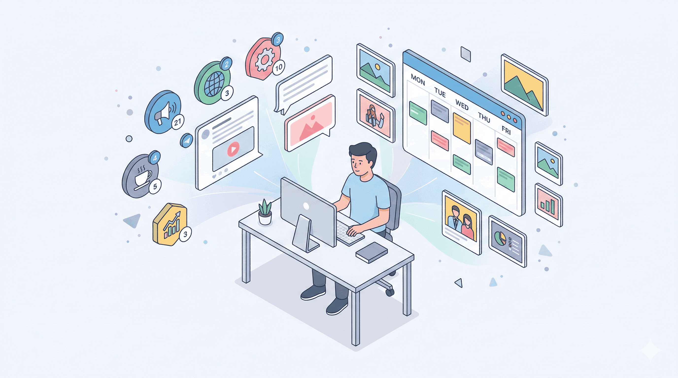 Managing multiple Telegram channels from one place