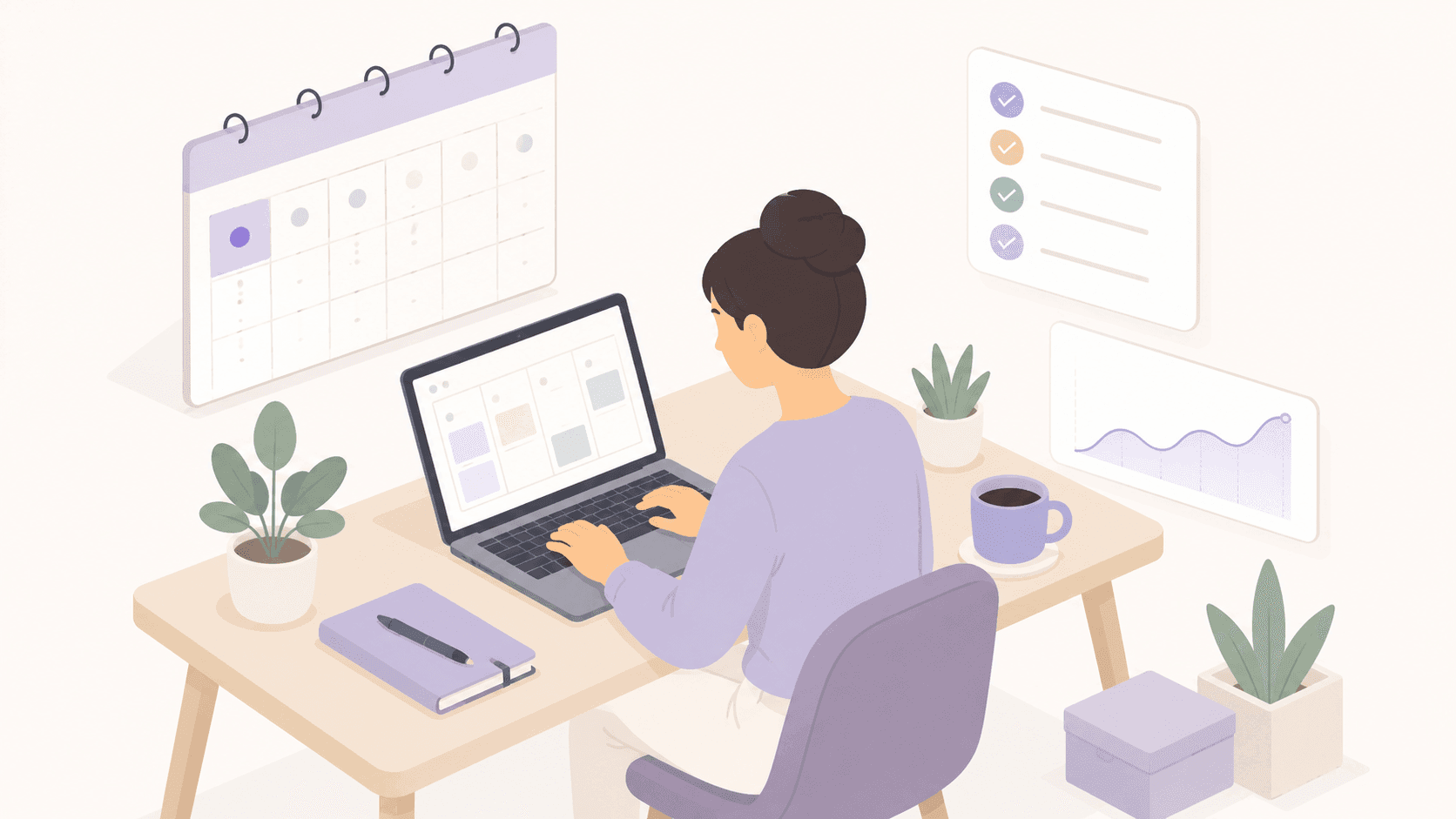 A weekly rhythm for automated social media posting: Monday batching, daily replies, monthly review
