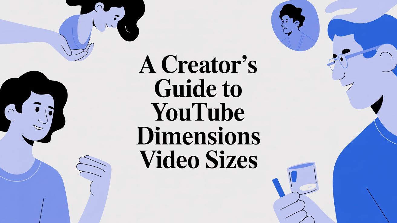 A Creator's Guide to YouTube Dimensions Video Sizes