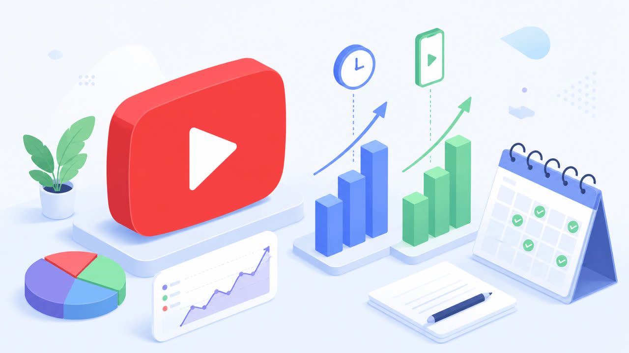 YouTube monetization requirements for 2027: watch hours and Shorts views meters next to a calendar